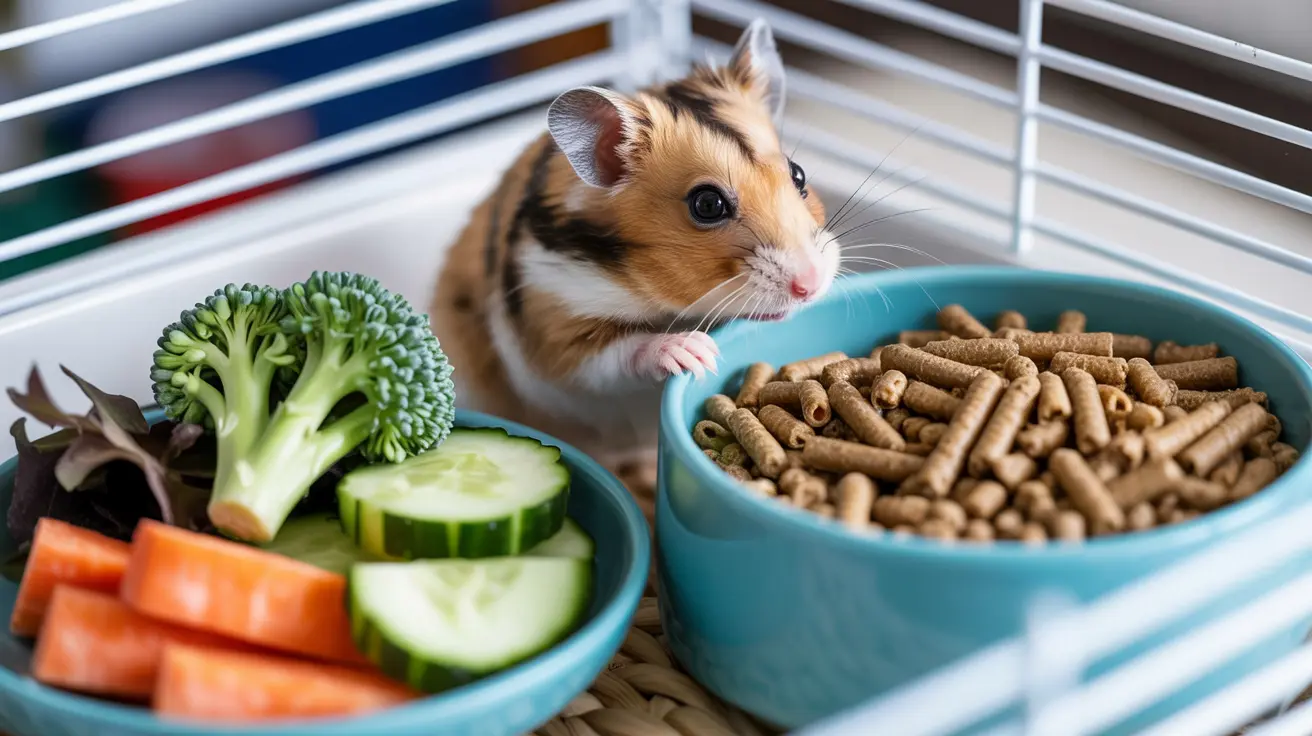 A Pirâmide Alimentar do Hamster: Da Ração Essencial aos Vegetais